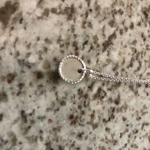 David Yurman 18k white gold  with diamonds B without chain paid 750